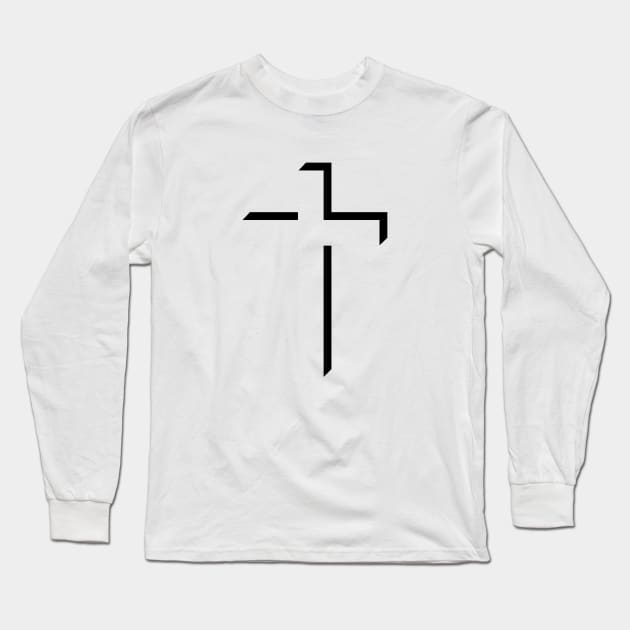 Jesus Cross Christ God Love Modern Catholic Trust Believe Long Sleeve T-Shirt by Kibo2020